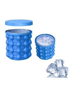 Secchiello silicone forma ghiaccio cubetti coperchio ghiaccioli ice genie 13 cm