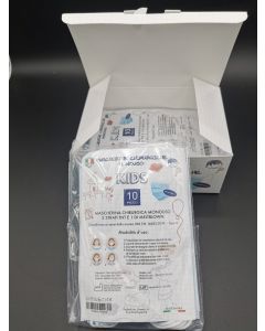Mascherine Chirurgiche Per Bambini Made In Italy – Box Con 3 Confezioni Da 10 Mascherine