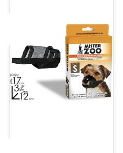 Museruola per Cane  Traspirante Regolabile in Nylon Antiabbaio per Cani, Nero
