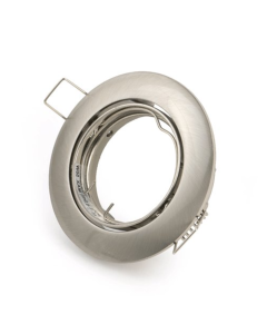 Portafaretto GU10 da Incasso LED IP20 Acciaio Inox Inclusa Montatura