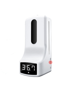 Dispenser Automatico Di Gel Con Termometro Termoscanner Ad Infrarossi + Voce In Italiano
