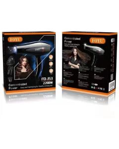 Asciugacapelli phono 3 in1 2200 watt capelli professionale foyu fo-j53