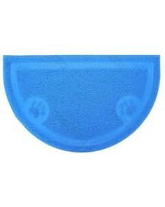 Tappetino cibo per cani impermeabile Tappetino per alimentazione per animali domestici 36 x 59 cm Azzurro