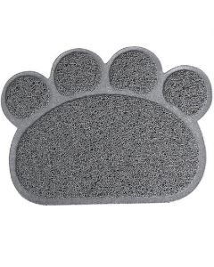 Tappetino antiscivolo animali igienico lettiera cane gatti 60x45 forma zampa Marrone scuro