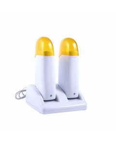 Kit Doppio Scaldacera Rullo + Ricarica Base Per Strisce Depilatorie Cera Ceretta