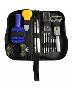 Kit Riparazione Orologi Professionale Apri Casse Maglie Con Borsello 13 Pezzi