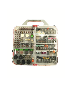 Kit Valigetta Accessori Mini per Trapano Smerigliatrice Punte Frese Modellismo