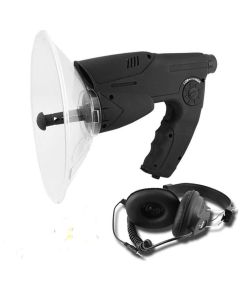 Kit microfono registratore direzionale spia monocolo cuffia spy ascolto ambiente