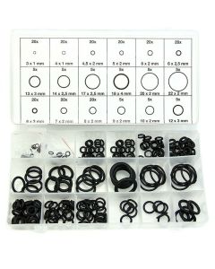 Kit nero guarnizioni rubinetti o'ring 18 misure diverse anelli gommini