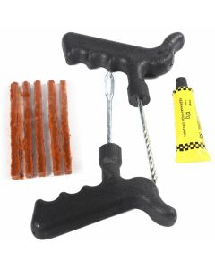 Kit 2 pezzi Ripara Gomme Per Foratura Auto Moto Ruota Riparazione Pneumatici Tubeless
