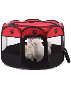 Pet Portatile Pieghevole per casa campeggio per animale domestico Esercizio 8 Pannelli Kennel 75 x 75 cm
