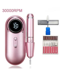 30000PRM trapano per unghie elettrico ricaricabile portatile con Display LCD strumento professionale per unghie