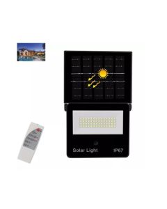 TE - B0635  Faro Solare LED con Pannello Solare Integrato e Telecomando IP67 – Illuminazione Esterna Efficiente e Ecologica