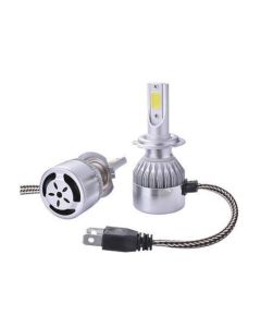 Coppia lampade a led per auto moto c6 h7 3800lm 36w 6000k bianco freddo digitale