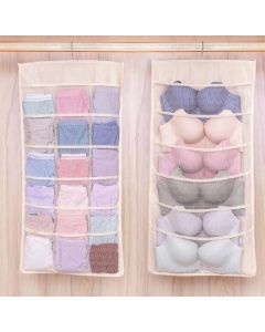 Organizer con tasche da appendere per biancheria intima reggiseno calzini in vari colori
