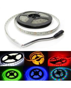 Bobina striscia strip led 5050 flessibile 5m adesiva luce interno esterno ip65 led 5050 multicolor rgb