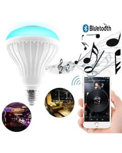 Lampadina Led Luce RGB Cassa Speaker Musica Bluetooth Bulbo E27 12w
