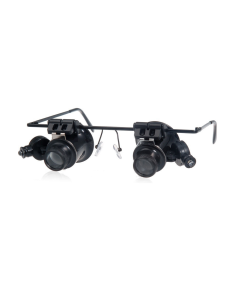 Occhiali lente ingrandimento 20 x di precisione oculari orologio luci led 9892a