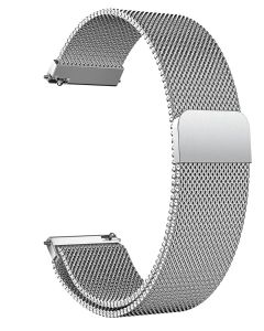 Cinturino in Acciaio Inossidabile Cinturino per Orologio 22/20mm Cinturino Orologio in Maglia Intrecciata in Maglia Bracciale Cinturino Fibbia per Uomo e Donna ARGENTO