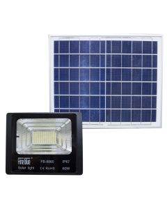 Faro Led Con Ricarica Solare 60w Impermeabile Ip67 Fb-8860 6500k Luce Fredda
