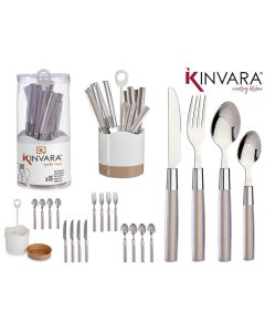 Set di Posate Marrone Acciaio inossidabile 16 Pezzi Kinvara