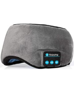 Mascherina occhi per dormire con cuffie wireless integrate bluetooth 5.0 morbida