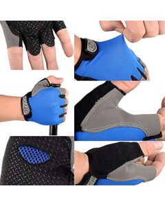 Guanti unisex mezzo dito fitness sport gloves palestra ciclismo moto pesca sport copper fit