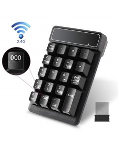 Mini tastiera numerica 2.4G Wireless adatta a laptop, notebook e computer