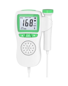 Monitor cardiaco movimento fetale doppler gravidanza tascabile q-c022 a batteria