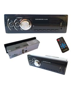 Autoradio 250W stereo FM lettore MP3 con ingresso AUX USB e SD auto camper 625