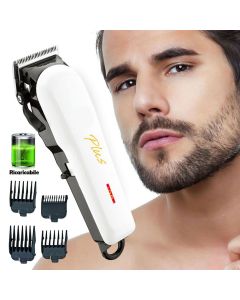 Rasoio tagliacapelli NG-666C elettrico ricaricabile regola barba 4 pettini da viaggio