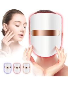 Maschera per terapia della luce del viso con USB a uso domestico