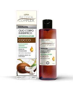 Olio di Cocco Eudermico Antismagliature – Idratante e Nutriente per Corpo e Pelle – 200 ml