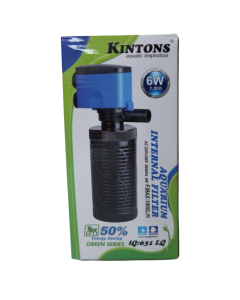 kintons iQ Aquarium Internal Filter (iQ 631) Power Aquarium Filter   (filtrazione meccanica per acqua salata e acqua dolce) 6w