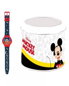 Orologio Da Polso Mickey Mouse Analogico in Box Latta Topolino