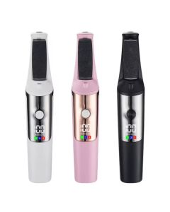 Pedicure Elettrico Professionale per Piedi – Lima Elettrica per Calli e Talloni – Rimuovi Pelle Morta – 3 Rulli Abrasivi – Display LED – Luce LED – Ricarica USB