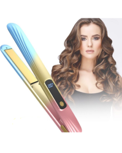 Piastra per capelli in ceramica professionale 2in1 q-m125 portatile display lcd