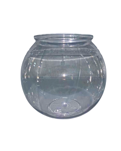 acquario tondo in plastica per pesciolini -stile classico , diametro di 16 cm