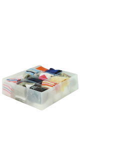 Espositore Porta Cravatte portacravatte in plastica rigida semi trasparente (12 Scomparti)