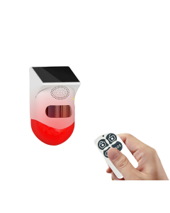 Allarme Senza Fili con Rivelatore di Movimento 120dB ad energia solare