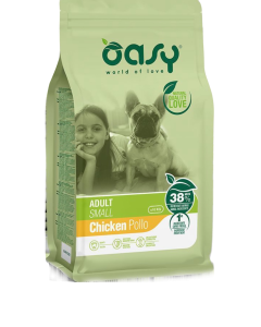 Oasy Alimento Secco per Cane Adult Small 3Kg - Mangimi Secchi per Cani