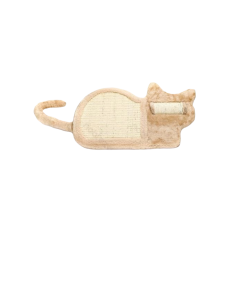 Tappeto Tiragraffi Gatti - Tappetino Tira Graffi a Forma di  Gatto - Gioco Stuoia Cura Artigli in Sisal 50x30x15cm - Protezione Divani