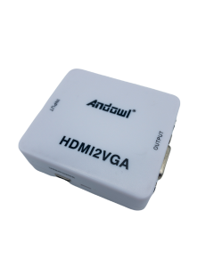 Adattatore Convertitore Da Digitale Hdmi A Vga Analogica Audio Jack 3.5mm Qy-v06