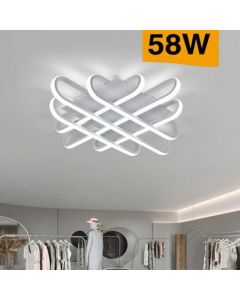 Plafoniera moderna 58w con illuminazione a led luce bianca