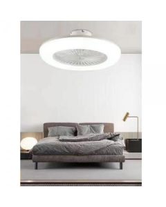 Ventilatore da soffitto con luce led potenza 65w, lumen 3600lm