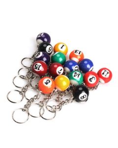 set 16 portachiavi palla pallina numerate biliardo porta chiave 