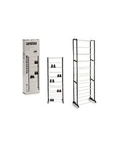 Portascarpe salvaspazio con 10 ripiani organizer scarpe 50.5 x 16 x 124.5 cm
