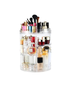 Organizzatore di trucco con vari espositori separati espositore cosmetici organizer bagno