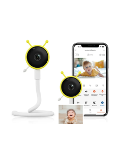 Baby Monitor Q-BY01 – Babyphone con Video Camera WiFi, Full HD 1080P, Sensore Ambientale e Allerta Intelligente