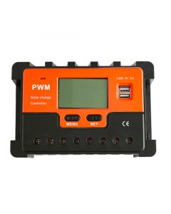 Regolatore Carica Solare PWM Q-KZ100 Antishock Scarica 100A Con Display LCD